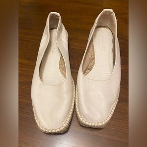 Everlane white leather espadrilles